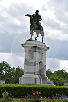 Sam Houston Monument at Hermann Park in Houston, Texas