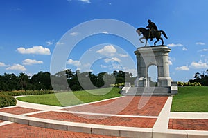 Sam Houston statue at park, Texas photo