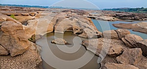 Sam Phan Bok Canyon in Mae Khong river Thailand