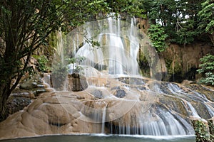 Sam Yok Noi tropical waterfall