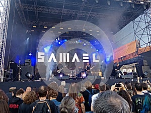 Samael performing at ARTmania festival 2023, in Sibiu, Romania