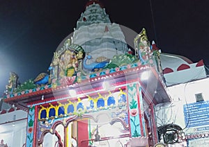 Samaleswari temple in the night view, odisha