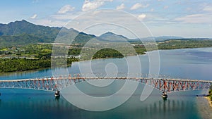 Samar, Philippines. The San Juanico Bridge connects Samar and Leyte Islands and is the longest bridge in the country. photo