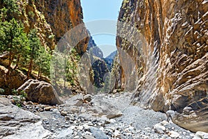 Samaria Gorge in central Crete photo