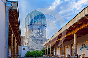 Samarkand - a sunset view on the Bibi-Khanym Mosque