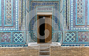 Samarkand, Uzbekistan - The complex of the mausoleum of Shahi Zinda photo