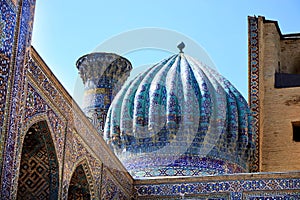 The Registan Square in Samarkand, Uzbekistan. photo