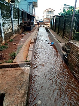 Samba gutter, Freetown sierra leone photo