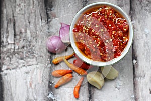 Sambal Bawang Or Spicy Onion Sauce photo