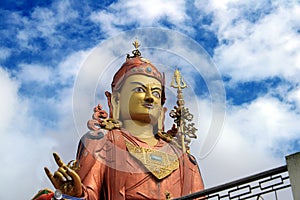 Samdruptse statue, a big buddhist memorial statue in Sikkim, India