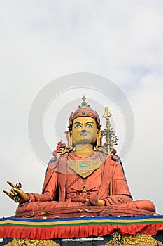 Samdruptse statue, a huge buddhist memorial statue in Sikkim.