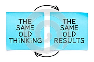 The Same Old Thinking The Same Old Results Quote