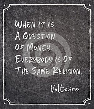 of the same religion Voltaire photo