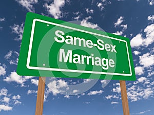 Same sex marriage sign