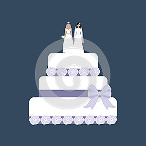 Same sex wedding cake
