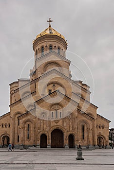 Sameba Cathedral (Holy Trinity Cathedral), Georgia, Tbilisi, view from the outside