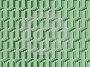 Sameless green cube vector.