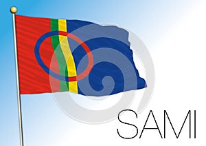 Sami official national flag, europe