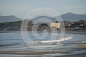 Samil beach in Vigo in the early morning on the North
