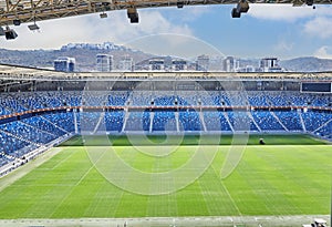 Sammy Ofer Stadium in Haifa. Football field