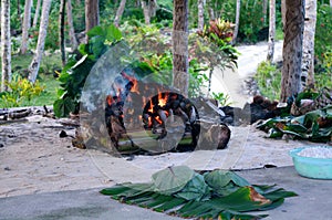 Samoan cooking