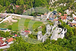 Samobor fortress ruins and landscape