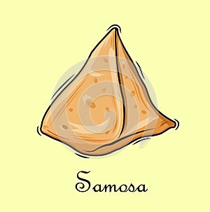 Samosa clipart with text