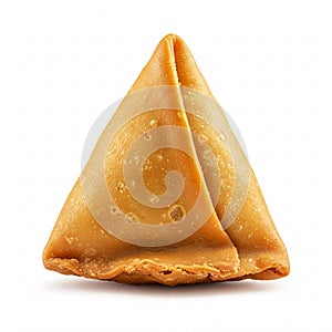 A samosa, isolated on a white