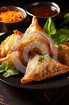 Samosas Indian food pastry