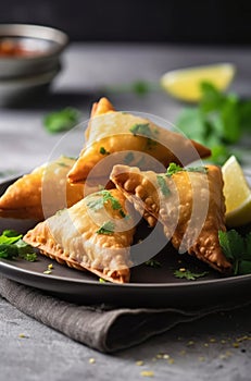 Samosas Indian food pastry