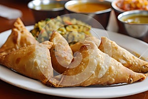 Samosas, a popular Indian snack