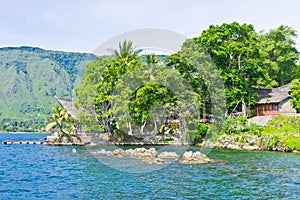 Samosir island in Lake Toba, Sumatra