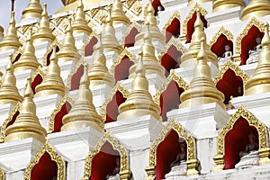 Samphutthe chedi near Wat Mani Phraison, Mae Sot, Tak, Thailand. photo