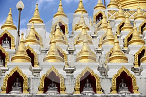 Samphutthe chedi near Wat Mani Phraison, Mae Sot, Tak, Thailand. photo