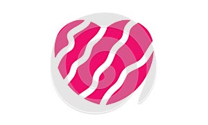 Heart the shapes icon character design No.51