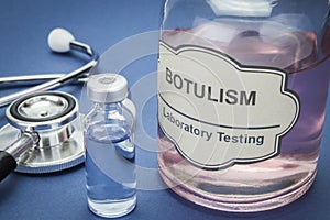 Sample of botulism in laboratory