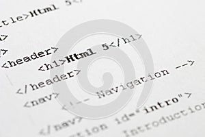 Sample Code Of Html5