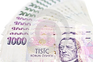 Sample of Czech paper currency.