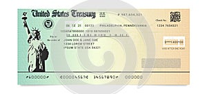 Sample of the fake US Stimulus Check