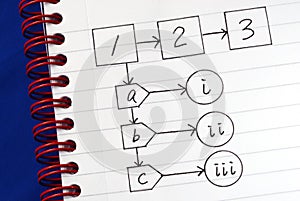 A sample flowchart for a general procedure