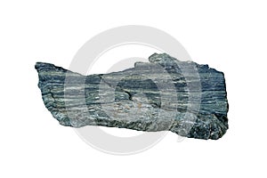 Sample of Gneiss stone isolated on white background.