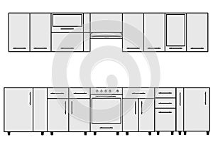 Sample of Modular kitchen objects.