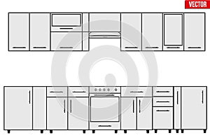 Sample of Modular kitchen objects.