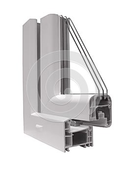 The sample of PVC of a window