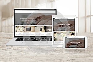 Sample responsive web design technology