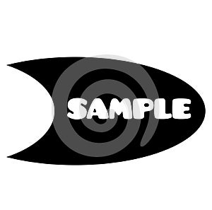 Sample stamp on white