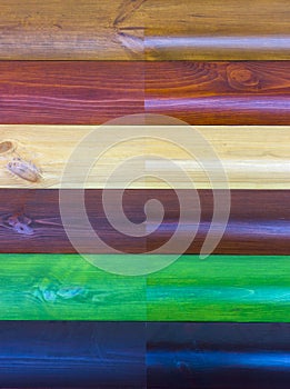 Sample wall of house with log house