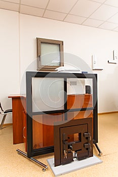 A sample of the window frames