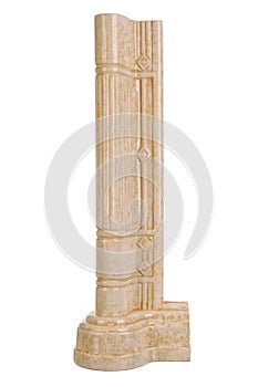 Sample of wooden or marble element for doors and windows.