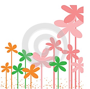 Sample your text here card with colorful flower in frame